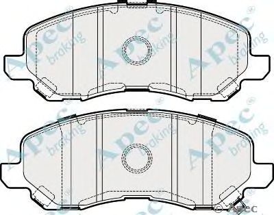 APEC BRAKING pad1918 -  Комплект тормозных колодок, дисковый тормоз